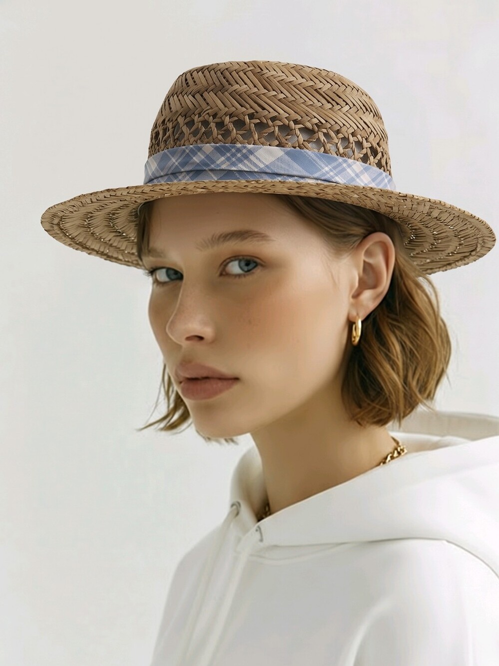 Swiss Tech Performane Banded Straw Hat. Size OS